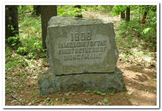 1808 In Memory of the First Settlers of Sidney Maine